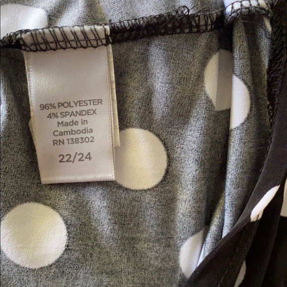 Polka Dot Cold Shoulder Top from Avenue - Picture 6 of 6